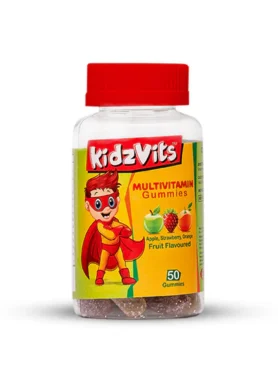 Kidzvits Multivitamin Gummies - Fruit Flavored Vitamin Jellies - 50 Gummies