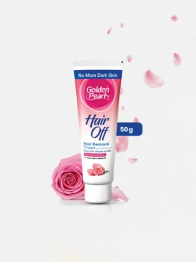 Golden Pearl Hair Off - Hair Removal Cream - Rose 50gm