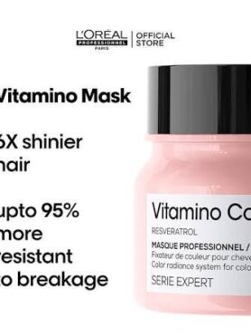 L'Oreal Professionnel Serie Expert Vitamino Color Mask 250 ML - For Color Treated Hair With Resveratrol
