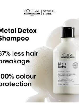 L'Oreal Professionnel Serie Expert Metal Detox Glicoamine + Ionene Professional Shampoo, 300ml
